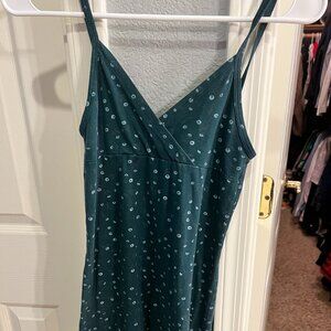 Brandy Melville Green Floral Mini Dress 🌿💚